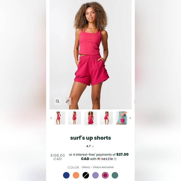 New with Tags Designed in Canada Surfs Up Cargo Activity Shorts by Alder Apparel - Picture 5 of 11